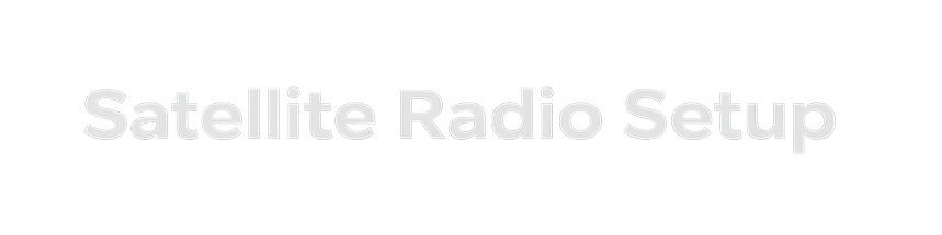 satellite radio setup